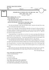 Đề thi Học kì 2 Tiếng Việt lớp 3 năm 2023-2024 trường Tiểu học Dư Hàng Kênh (Hải Phòng)